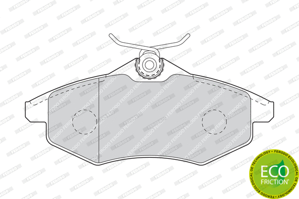 Brake Pad Set, disc brake (FDB1542)