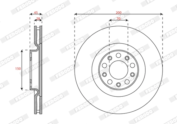 Brake Disc (DDF3052C)