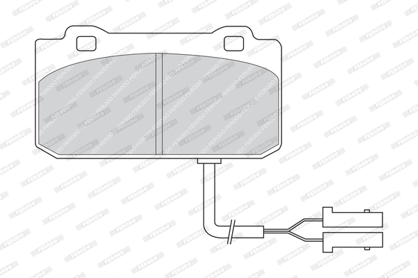 Brake Pad Set, disc brake (FDB441)