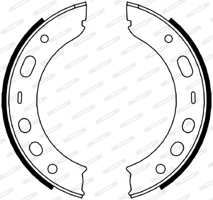 Brake Shoe Set, parking brake (FSB4056)
