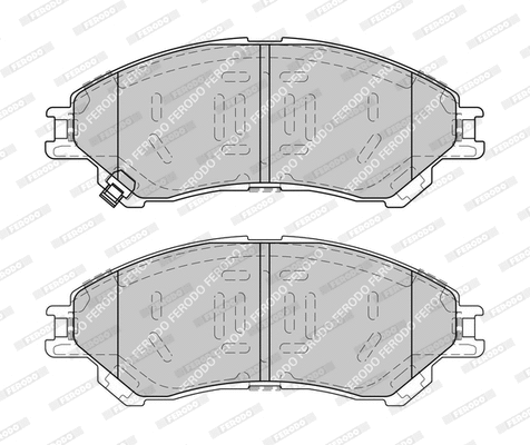 Brake Pad Set, disc brake (FDB4884-D)