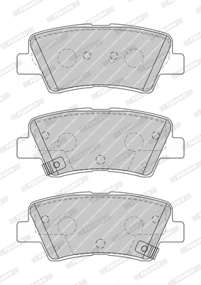 Brake Pad Set, disc brake (FDB4833-D)