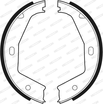 Brake Shoe Set, parking brake