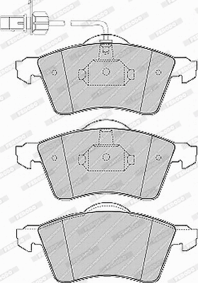Brake Pad Set, disc brake (FVR1518)