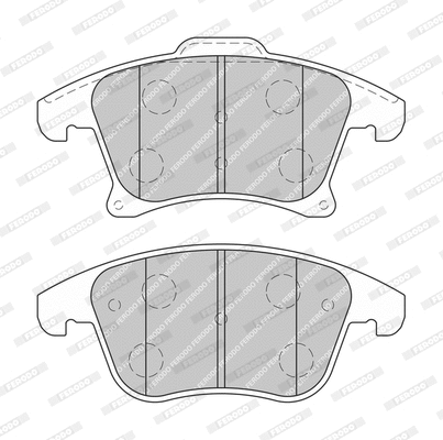 Brake Pad Set, disc brake (FDB4684-D)