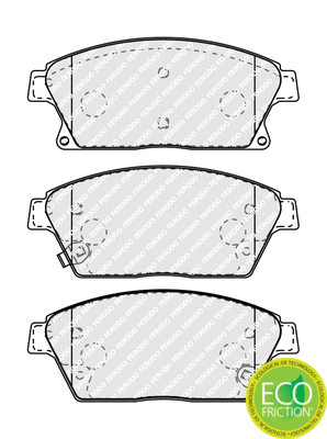 Brake Pad Set, disc brake (FDB4264)