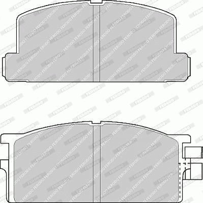 Brake Pad Set, disc brake (FVR295)