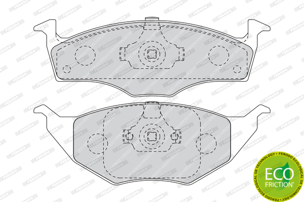 Brake Pad Set, disc brake (FDB1517)