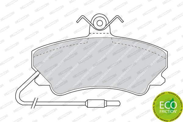 Brake Pad Set, disc brake (FDB880)
