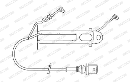 Warning Contact, brake pad wear (FAI151)