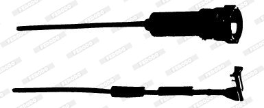 Warning Contact, brake pad wear (FWI211)