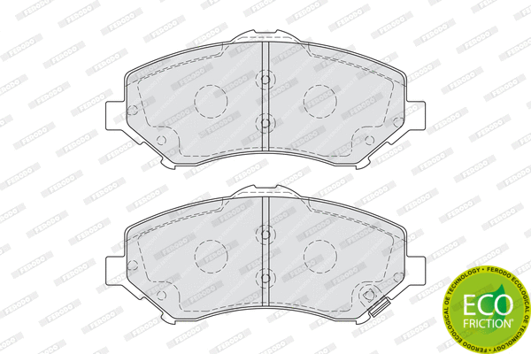 Brake Pad Set, disc brake (FDB4074)