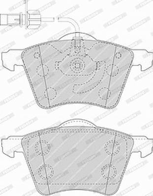Brake Pad Set, disc brake (FVR1484)