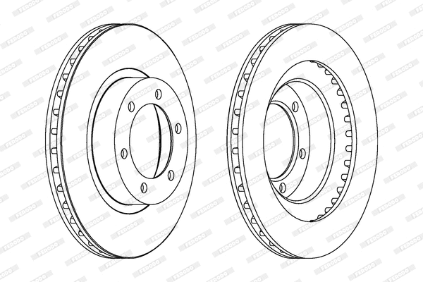 Brake Disc (DDF1594)