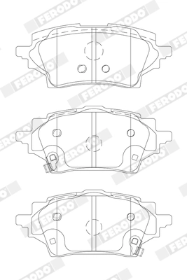 Brake Pad Set, disc brake (FDB5293)
