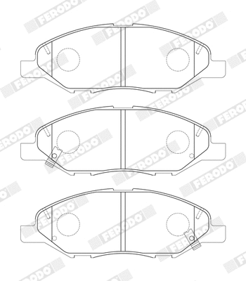 Brake Pad Set, disc brake (FDB5303)