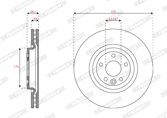 Brake Disc (DDF2734C-1)