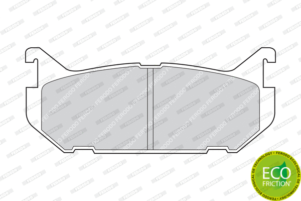 Brake Pad Set, disc brake (FDB869)