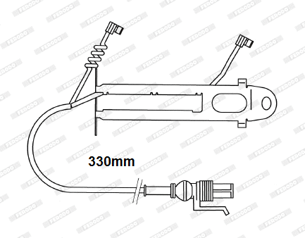 Warning Contact, brake pad wear (FAI152)