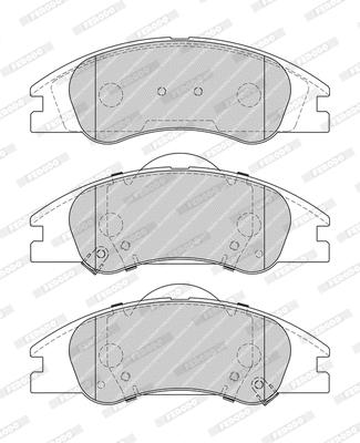 Brake Pad Set, disc brake (FDB4014-D)