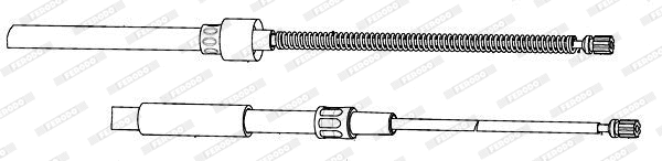 Cable Pull, parking brake (FHB434552)