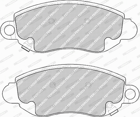 Brake Pad Set, disc brake (FVR1381)