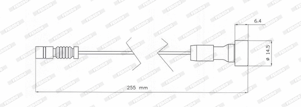 Warning Contact, brake pad wear (FAI201)