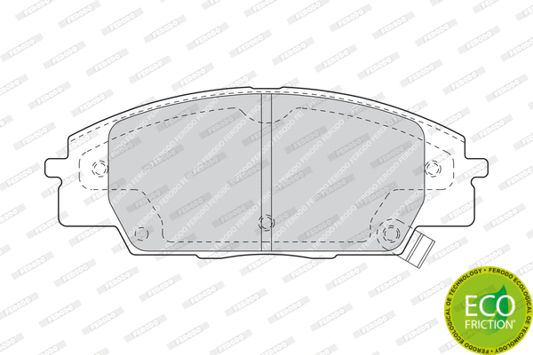 Brake Pad Set, disc brake (FDB1444)