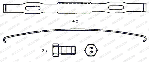 Brake Pad Set, disc brake (FCV1989BFE)