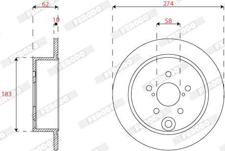 Brake Disc (DDF2560C)