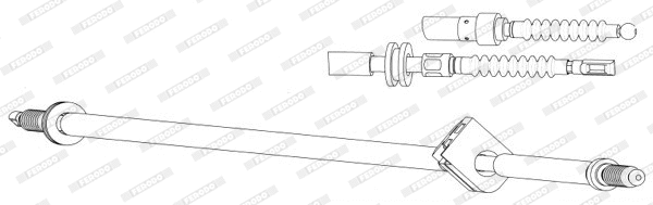 Cable Pull, parking brake (FHB432889)