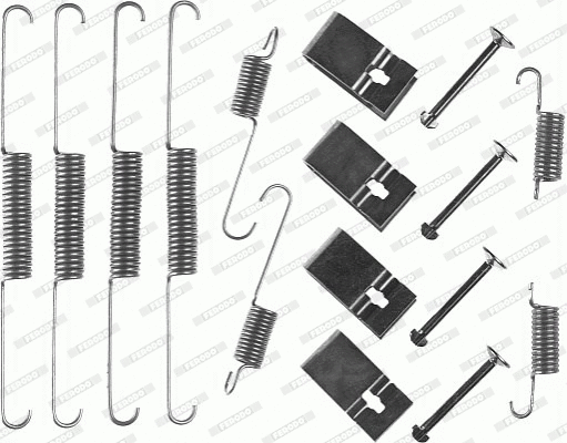 Accessory Kit, brake shoes (FBA183)