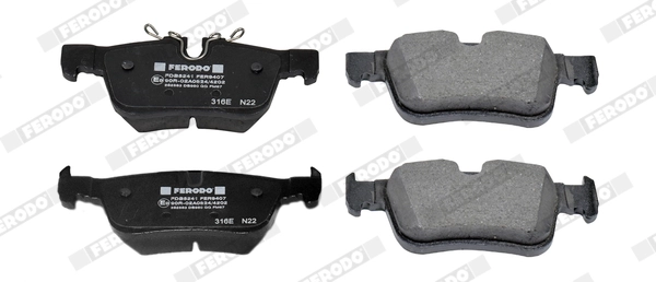Brake Pad Set, disc brake (FDB5241)