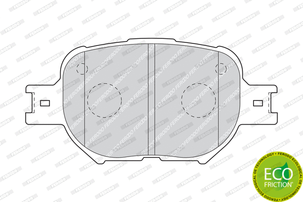 Brake Pad Set, disc brake (FDB1528)