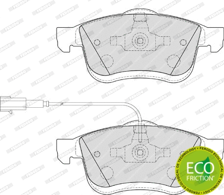 Brake Pad Set, disc brake (FDB4184)