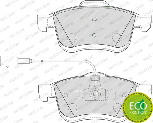 Brake Pad Set, disc brake (FDB4951)