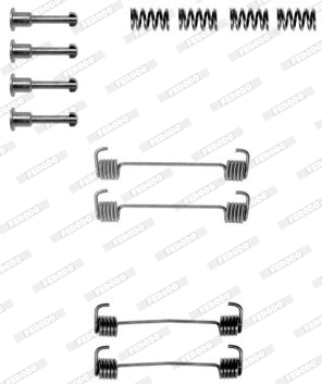 Accessory Kit, brake shoes (FBA31)
