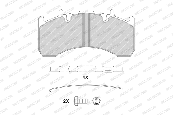 Brake Pad Set, disc brake (FCV4170B)