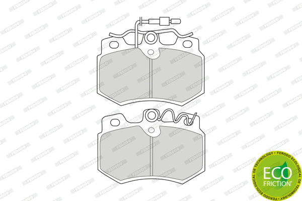 Brake Pad Set, disc brake (FDB455)