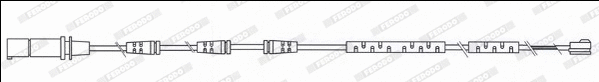Warning Contact, brake pad wear (FWI354)