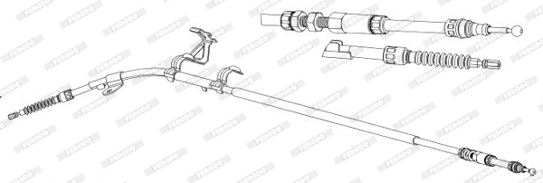 Cable Pull, parking brake (FHB432941)