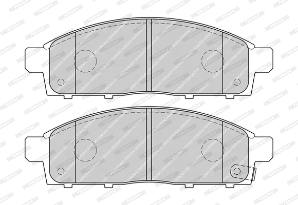 Brake Pad Set, disc brake (FDB4023-D)
