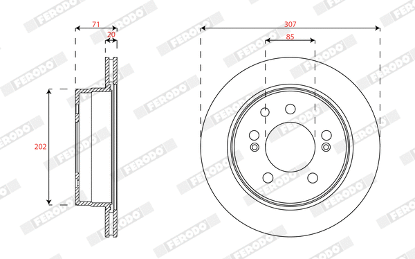 Brake Disc (DDF1772)