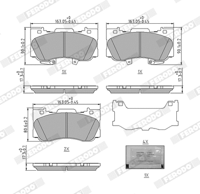 Brake Pad Set, disc brake (FDB5239)