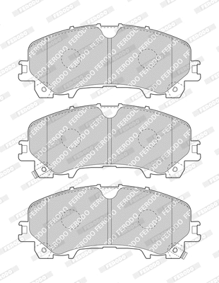 Brake Pad Set, disc brake (FDB4998)