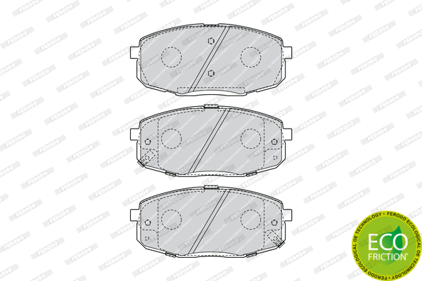 Brake Pad Set, disc brake (FDB4448)