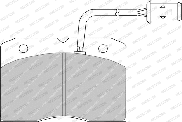 Brake Pad Set, disc brake (FDB655)
