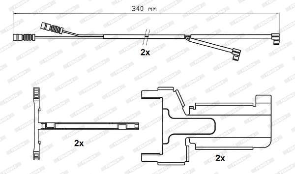 Warning Contact, brake pad wear