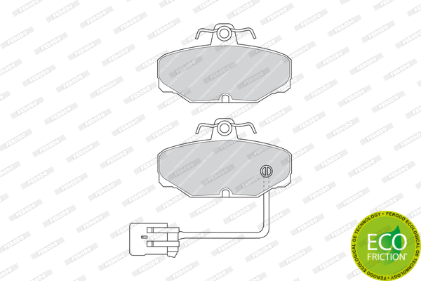 Brake Pad Set, disc brake (FDB915)