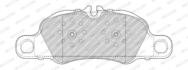 Brake Pad Set, disc brake (FDB5018)